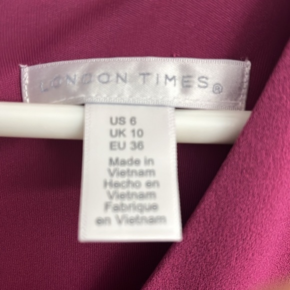 London Times,  Flounce Midi Twist,  Women's Dress, size 6 - Picture 4 of 8